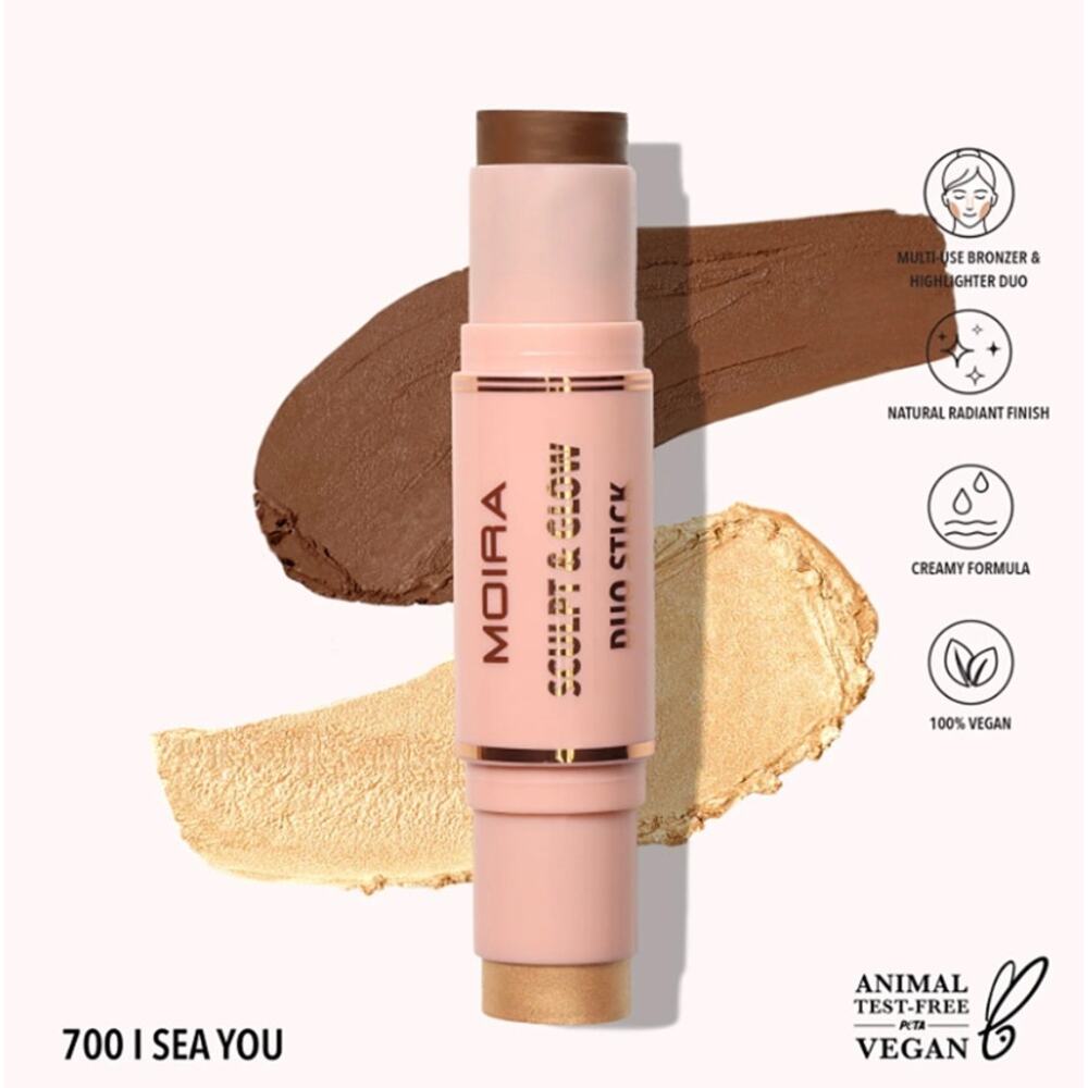 K-Care: Moira Sculpt And Glow Duo Stick #700 I Sea You*Bronzer Highlighter